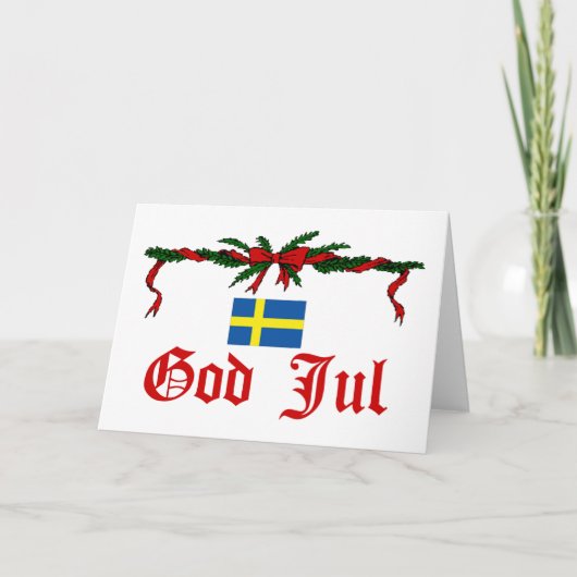 スウェーデンのクリスマス シーズンカード (正面)