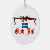 スウェーデンのクリスマス セラミックオーナメント (右)