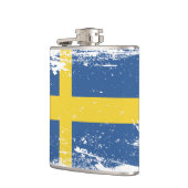 スウェーデンのグランジな旗 フラスク (左)