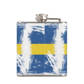 スウェーデンのグランジな旗 フラスク (裏面)