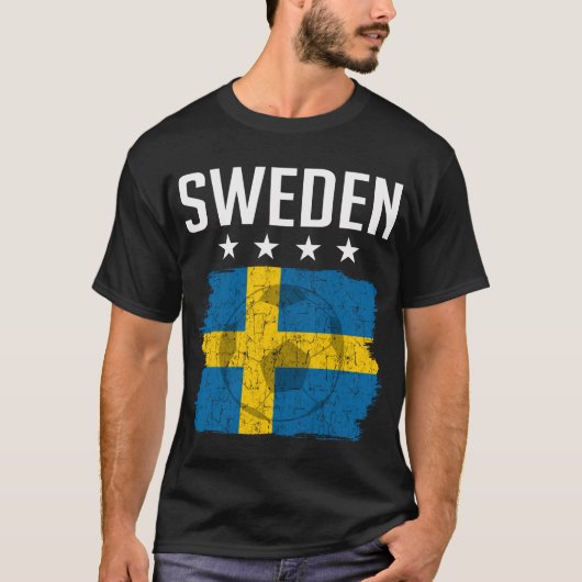 スウェーデンのサッカーチーム Tシャツ (正面)
