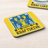 スウェーデンのザリガニパーティー - Kräftskiva コースター (左側)