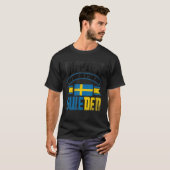 スウェーデンのスウェーデン国旗Im In Swe Tシャツ (正面フル)