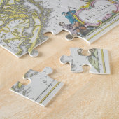 スウェーデンのストックホルムの地図 ジグソーパズル (側面)