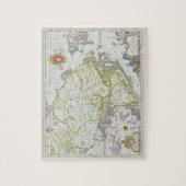スウェーデンのストックホルムの地図 ジグソーパズル (縦)