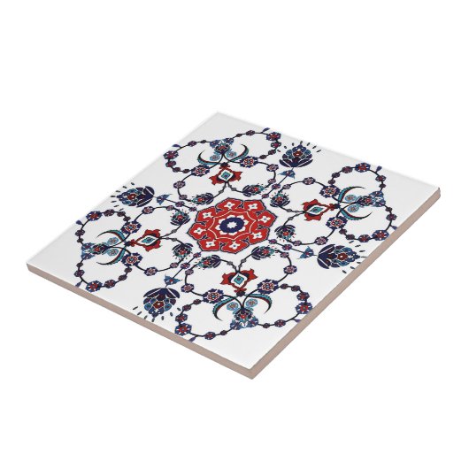 スウェーデンのタイルの古い青い花 タイル (側面)