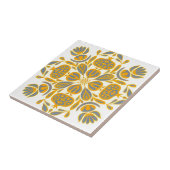 スウェーデンのタイルの美しい黄色い花 タイル (側面)