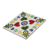 スウェーデンのタイルカラフルハート タイル (側面)