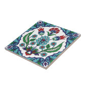 スウェーデンのタイルヴィンテージ赤青花 タイル (側面)