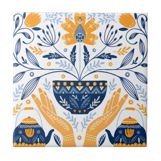 スウェーデンのタイルヴィンテージ タイル (正面)