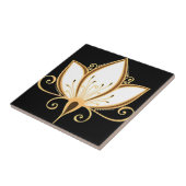 スウェーデンのタイル黄金の蓮 タイル (側面)