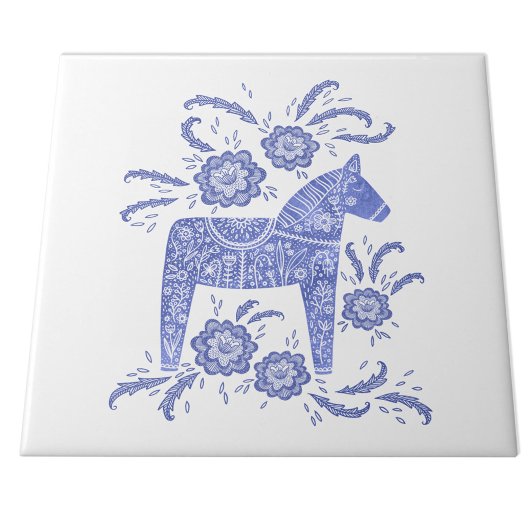 スウェーデンのダラホースブルーとホワイトセラミックタイル タイル