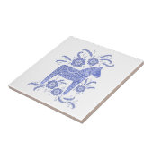 スウェーデンのダラホースブルーとホワイトセラミックタイル タイル (側面)