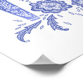 スウェーデンのダラホースブルーアートポスター ポスター (角)