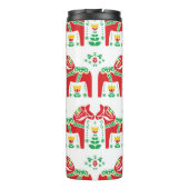 スウェーデンのダラホース:フォークアート タンブラー (裏面)