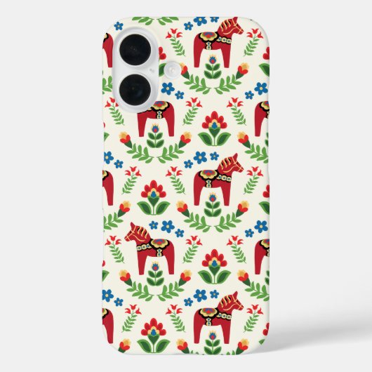 スウェーデンのダーラハース レッド Case-Mate iPhoneケース (裏面)