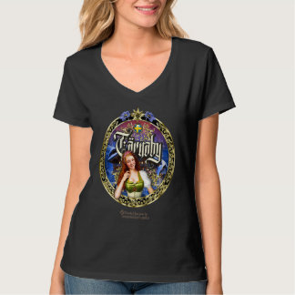スウェーデンのテルネービー スキー リゾートの女の子の小屋の文字 Tシャツ
