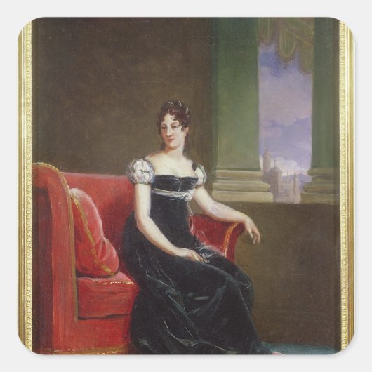 スウェーデンのデシリークレイリー女王 スクエアシール (正面)