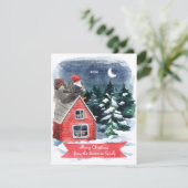 スウェーデンのトムテン クリスマス 水彩画 おとぎの国の住人 (スタンド正面)