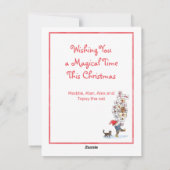 スウェーデンのトムテン クリスマス 水彩画 おとぎの国 (裏面)