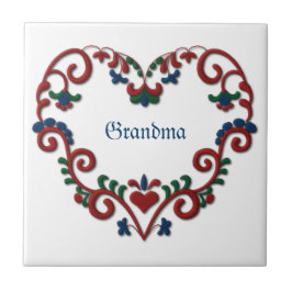 スウェーデンのノルウェーのパーソナライズでカスタムなハート タイル