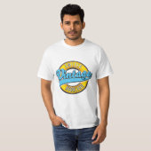 スウェーデンのノールランド地方のヴィンテージ風ロゴ Tシャツ (正面フル)