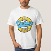 スウェーデンのノールランド地方のヴィンテージ風ロゴ Tシャツ (正面)