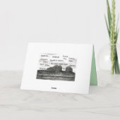 スウェーデンのハッピーバースデーカード カード (裏面)