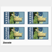 スウェーデンのハルシンボルグ 長方形シール (シート)