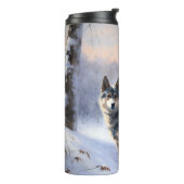 スウェーデンのバルフンドが雪のクリスマスを過ごす タンブラー (回転左)