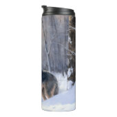 スウェーデンのバルフンドが雪のクリスマスを過ごす タンブラー (回転右)