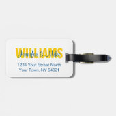 スウェーデンのパーソナライズな荷物のラベルの旗 ラゲッジタグ (裏面横)