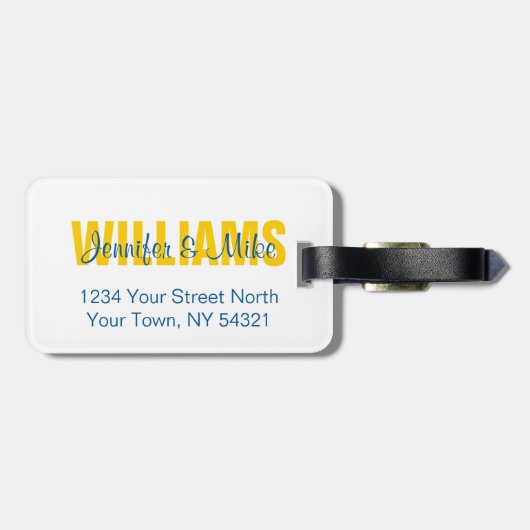 スウェーデンのパーソナライズな荷物のラベルの旗 ラゲッジタグ (裏面横)