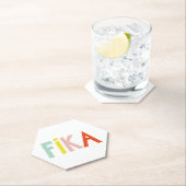 スウェーデンのフィカカラー ペーパーコースター (インサイチュ)