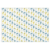 スウェーデンのフォークダラファームアニマルズLブルーとイエロー テーブルクロス (正面(横))
