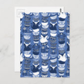 スウェーデンのフォーク猫I ポストカード (正面/裏面)