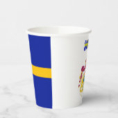 スウェーデンのフラッグコートの腕紙カップ 紙コップ (左)