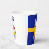 スウェーデンのフラッグコートの腕紙カップ 紙コップ (右)