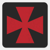 スウェーデンのフリーマソン十字架 スクエアシール (正面)