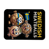 スウェーデンのミートボール マグネット (横)