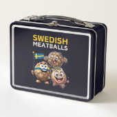 スウェーデンのミートボール メタルランチボックス (正面)