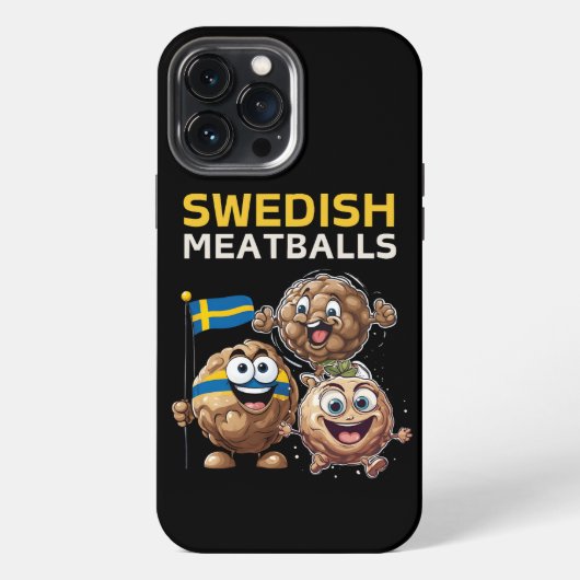 スウェーデンのミートボール iPhoneケース (裏面)