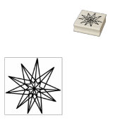 スウェーデンのモダン星の幾何学的スタンプ ラバースタンプ (押印)