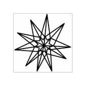 スウェーデンのモダン星の幾何学的スタンプ ラバースタンプ (インプリント)