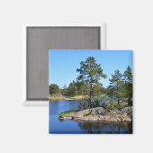 スウェーデンのランドスカ マグネット (正面/裏面)