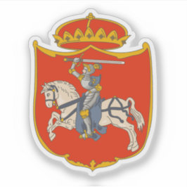 スウェーデンのリトアニア国旗 シール