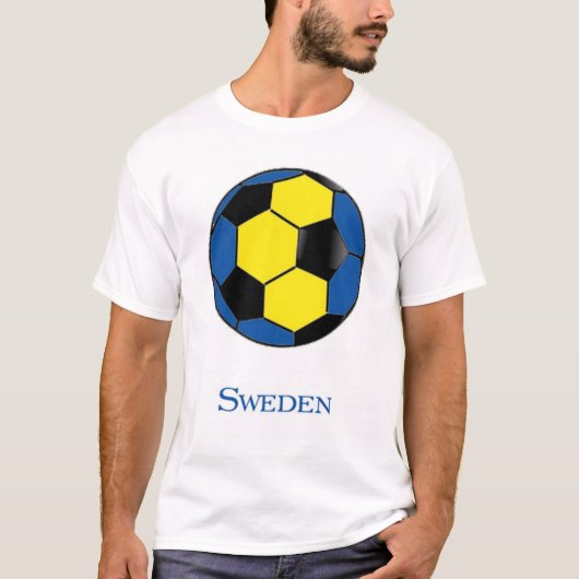 スウェーデンのワールドカップのサッカーのTシャツ Tシャツ (正面)