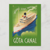 スウェーデンのヴィンテージ旅行郵便はがき ポストカード (正面)