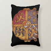 スウェーデンの古代の紋章 アクセントクッション (正面(垂直))