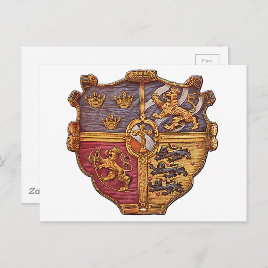 スウェーデンの古代の紋章 ポストカード (正面/裏面)